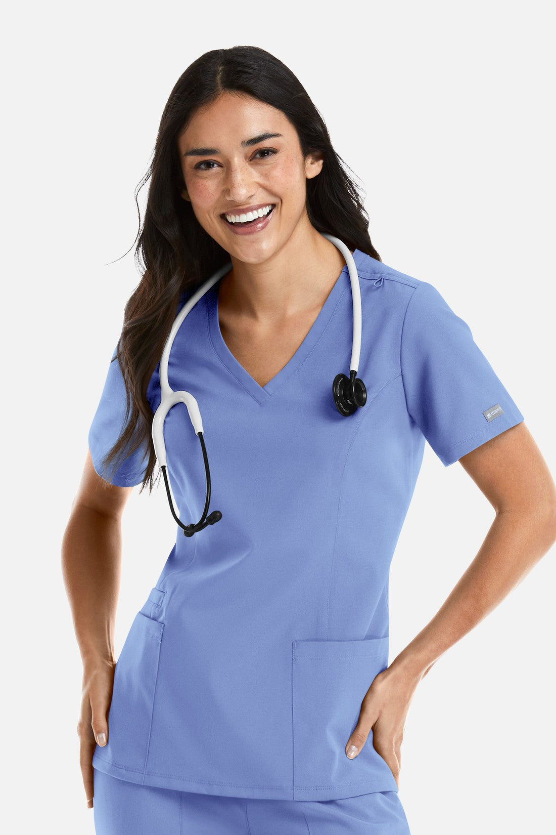 TOP MUJER MAEVN MOMENTUM 5001 - AZUL CIELO